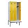 locker met bank,HxBxD 2120x900x815mm,3vak,vak B 300mm,draaigrendel