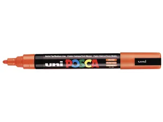 Verfstift Posca PC5M Medium Punt 1,8-2,5mm Donkeroranje - 1