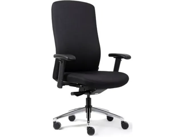 Euroseats bureaustoel Heavy Duty Zwart tot max. 150 kg