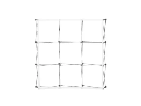 Beurswand Pop-Up Fabric Premium Straight 5 x 3 met Trolley koffer