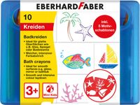 Badkrijt Eberhard Faber 10 stuks in bewaarbox incl. 5 patronen