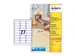 Etiket Avery L4737rev-25 63.5x29.6mm Afneembaar Wit 675 Stuks