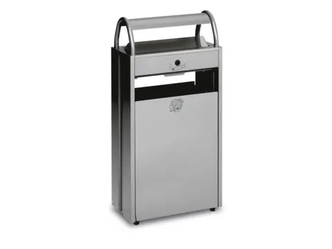 Combi-Asbak 8/60 liter Zilver 960x480x250 Overkapping Verzinkt Zilver