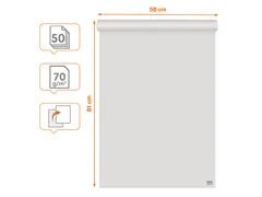 Flipoverpapier Nobo gerecycled 58x81cm dubbelzijdig plano 50vel
