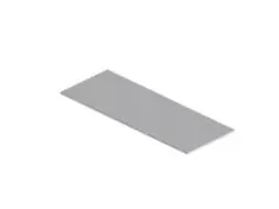 OUTLET Claudius Legbord T.b.v. Roldeurkast 120cm Aluminium Metallic