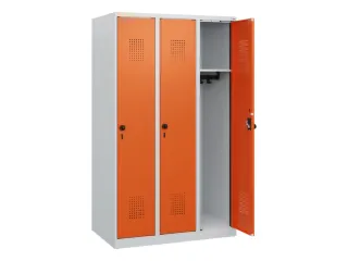 schoollocker,HxBxD 1530x900x500mm,3vak,vak B 300mm,draaigrendel - 1