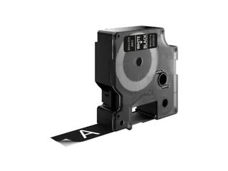 Labeltape Dymo 45811 D1 S720910 19mmx7m wit op zwart - 4