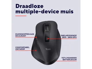 Muis Trust Fyda multidevice draadloos - 3