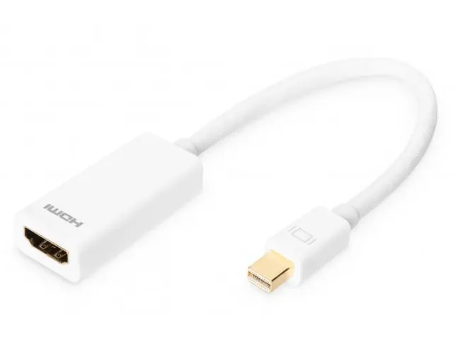 DisplayPort-adapterkabel type mini DP HDMI A St/Bu 0,15m Full HD DP 1.