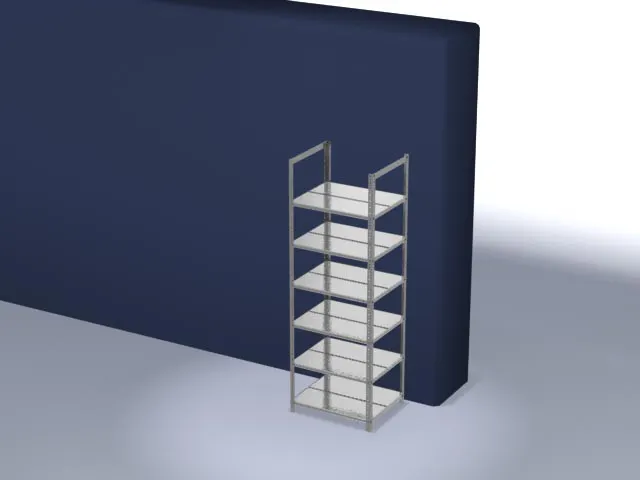 dossierstelling,grondveld,HxBxD 2200x750x600mm,vaklast 90kg