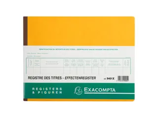 Effectenregister Exacompta BV SLR 240x320 80vel assorti - 1