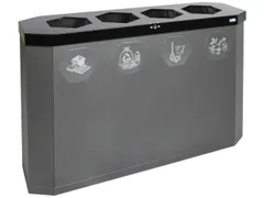 afvalverzamelstation,4x45l,HxBxD 830x1200x355mm,4opening(en)