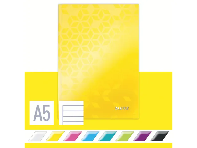 Cahier Leitz WOW A5 ligné jaune