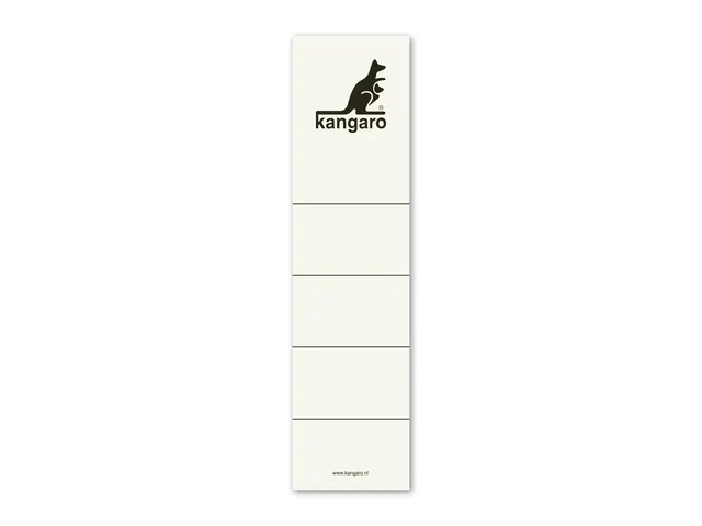 Etiquette dos-classeur Kangaro Large Paquet 10 pièces