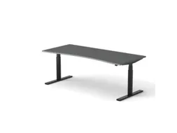 Elektrisch ihv bureau,HxBxD 650-1310x2000x900/800mm,blad donkergrijs