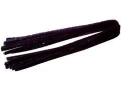 Chenilledraad Zwart, Pak Van 10 Stuks