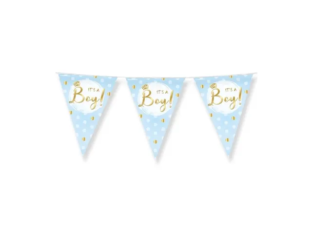 Party Flags foil It's a boy!
