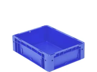 Euronorm Stapelkrat Pp 120x400x300mm Wanden/bodem Gesloten Blauw 11l - 3