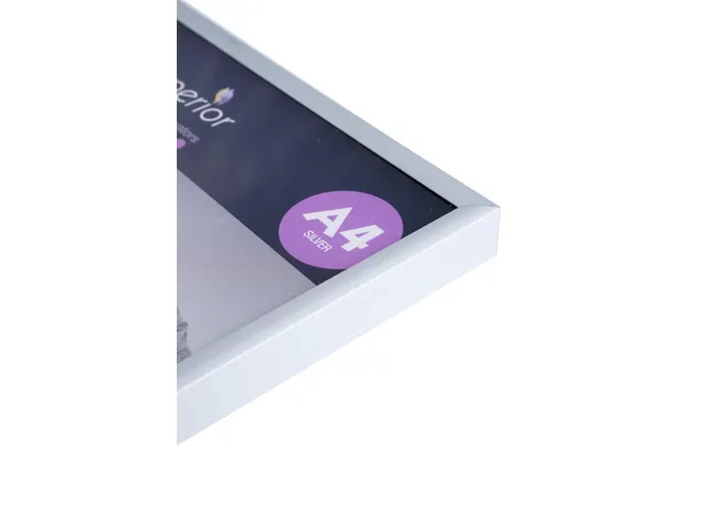 Cadre photo Seco A4 Argent aluminium brossé 11mm
