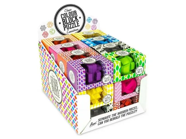 Puzzel Colour Block display assorti