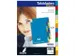 Tabblad Kangaro A4 blanco PP 120 micron assorti 23-gaats 12-delig