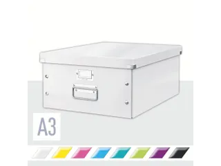 Opbergbox Click & Store 369x200x482mm Wit 85% gerecycled karton - 2
