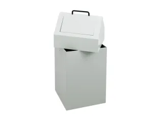 Afvalverzamelaar Vuurremmend 45 Liter 640X330X310Mm Grijs - 2