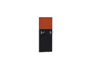baliepaneel,v. bureau,aanbouw rechts,B 600mm,CC-zwart,BN3012-oranje - 1