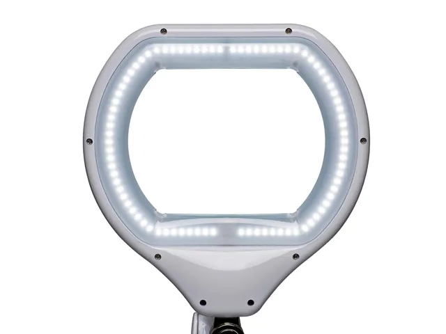 Loeplamp LED MAULcrystal Dimbaar Met Tafelklem Wit