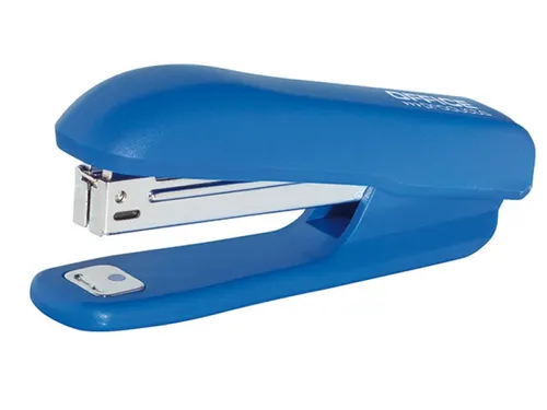 Nietmachine kunststof voor nietjes nr.10 tot 16 vel 50mm blauw