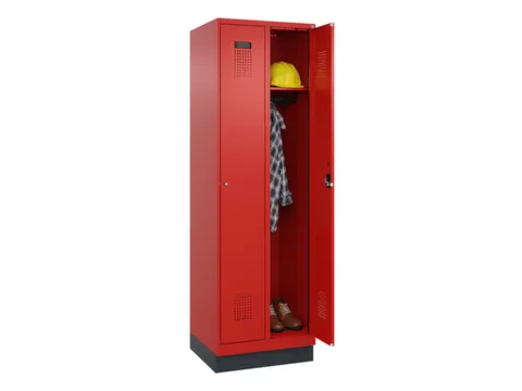 locker,HxBxD 1950x600x500mm,2vak,vak B 300mm,cil.-slot,sokkel