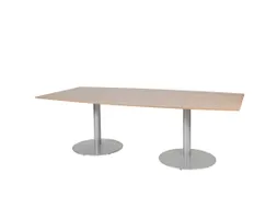 Linesto Vergadertafel Vaste Hoogte 240x120 Ton Havana/Kersen 25mm Alu