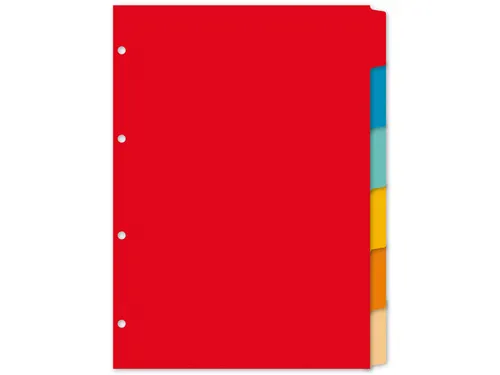 Tabblad Kangaro A4 blanco karton 180 grams assorti 4-gaats 6-delig