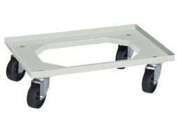 Bakonderwagen Natuur 250kg Laadvloer Lxb 600x400mm Kunststof Wielen