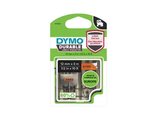 Labeltape Dymo D1 1978367 12mmx3m zwart op oranje - 1