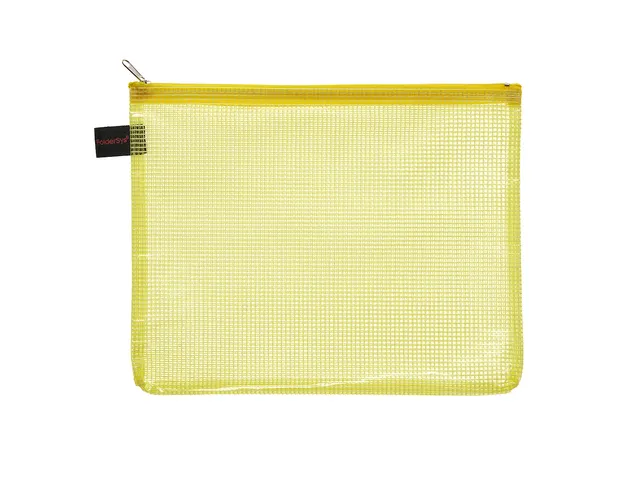 Ritszak Foldersys A5 PVC transp geel