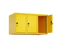 opzetkast,v. locker,3vak.,vak B 300mm,HxBxD 500x900x500mm,draaigrendel