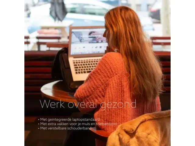 R-Go Viva Laptoptas zwart leder 15.6 inch