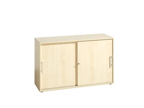 schuifdeurkast,HxBxD 748x1200x400mm,1xhouten vloer,golfgreep