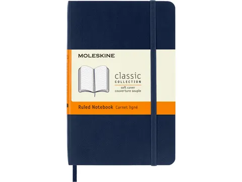 Moleskine Soft Cover Classic Notebook A6 Notitieboek lijn Blauw