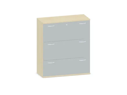 hangmappenkast 1150x1000x430mm 3hangmappenframes Esdoorn+Onyx