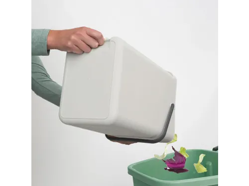 Afvalemmer Sort & Go 16 Liter Lichtgrijs