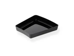 Zwarte schaal Riflex 240x170x40mm onbreekbaar polycarbonaat