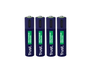 Batterij Trust USB-C oplaadbaar AAA 4 stuks - 1
