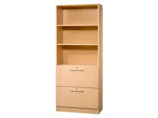 combikast,HxBxD 2004x800x420mm,3ordnerhoogte stelling,2hangmappenframe - 1
