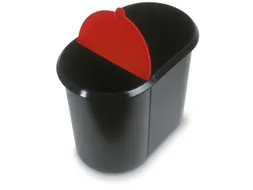 afvalverzamelaar,1x20/1x9l,HxBxD 348x270x440mm,romp PP zwart