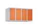opzetkast,v. locker,4vak.,vak B 250mm,HxBxD 500x1000x500mm,vleugeldeur