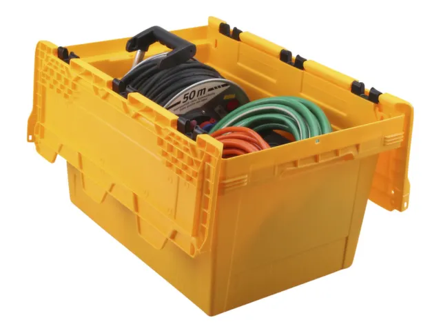 Euronorm-herbruikbare bakken,HxLxB 349x600x400mm,PP,geel