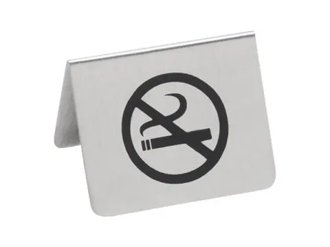 Bordje no smoking 2 zijdig