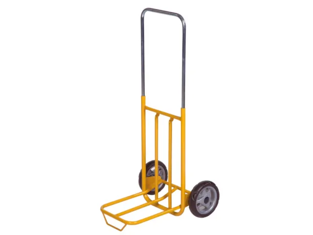 steekwagen,draagverm. 50kg,steekplaat BxD 270x310mm,stalen buis,geel